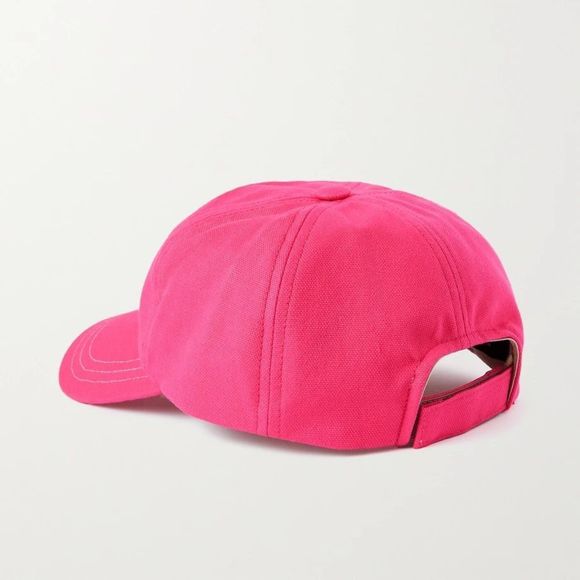 ISABEL MARANT fuschia pink Tyron embroidered cotton-canvas baseball cap - Picture 3 of 10